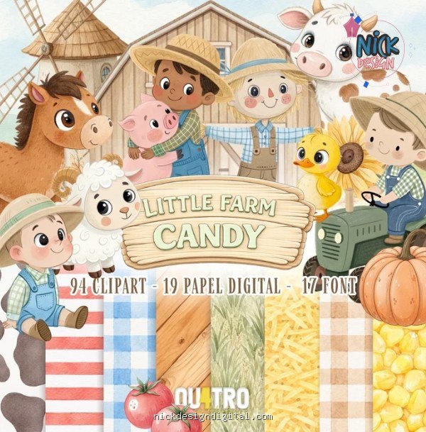 Little Farm Candy - Kit Digital - Imagem 1