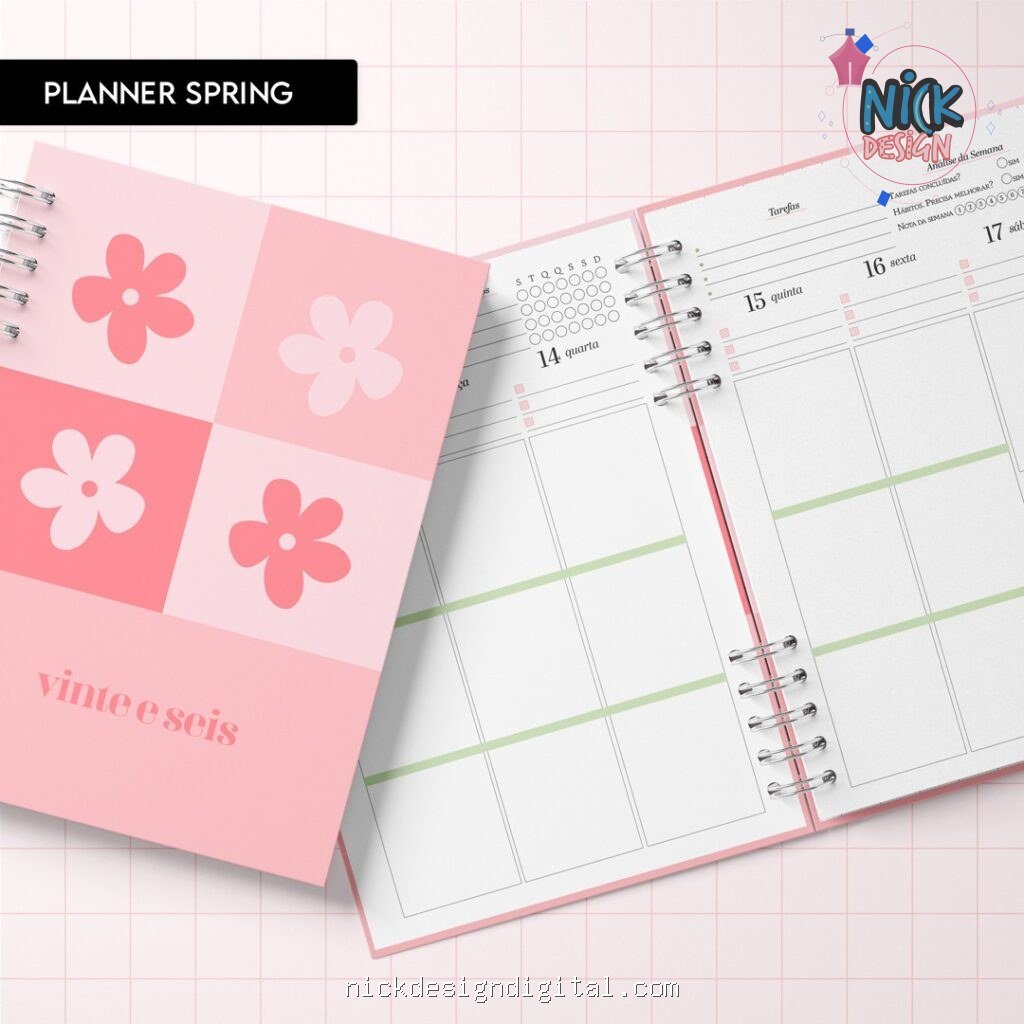 Miolo Planner Spring 2027 (Trilha de Papel) - Imagem 1