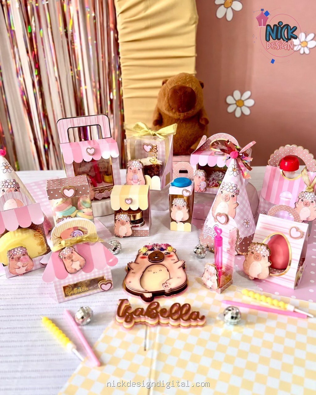 Kit de Reembalagem de Doces Capivara - Imagem 12