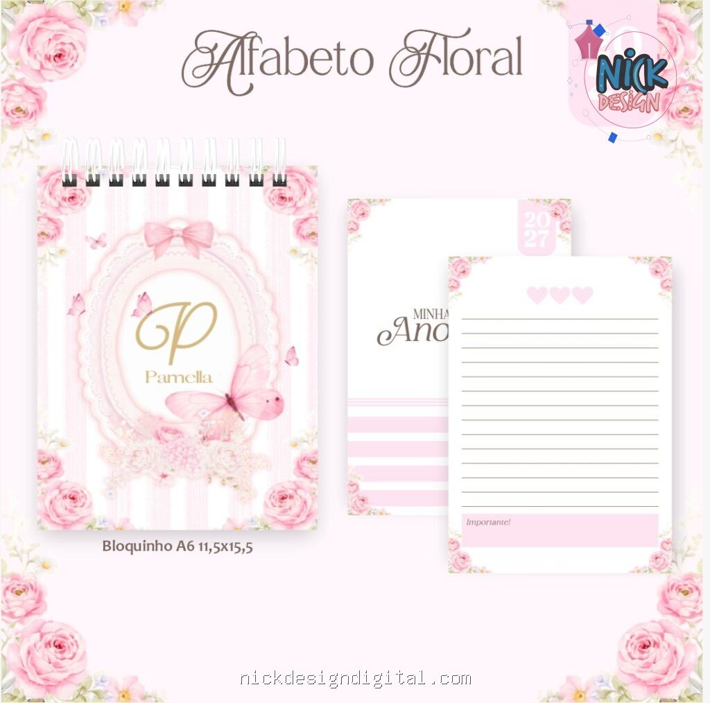 Alfabeto Floral - Coleção BIG 2027 (Pamella) - Imagem 2