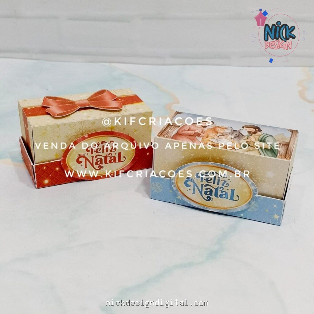 Caixa 2 brigadeiro Natal - Encaixe (Kif)