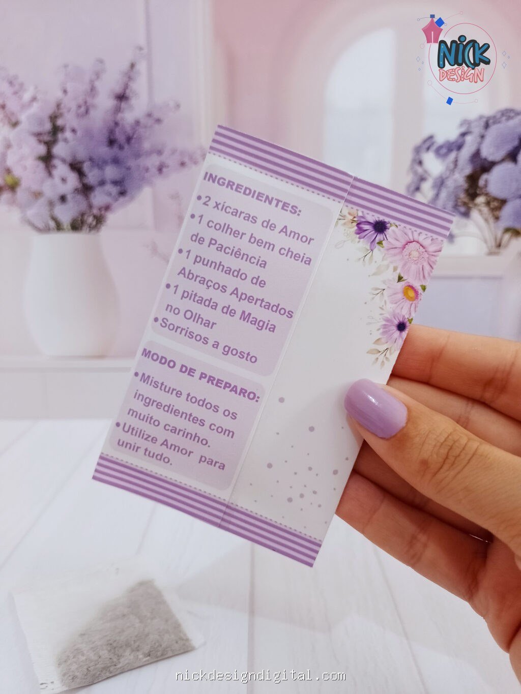 Saquinho para Chá - Dia das Mães - Imagem 2