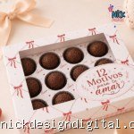 Caixa Brigadeiro 12 Motivos para te amar