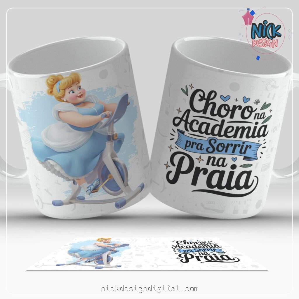 Princesas Motivadas - Artes para Caneca - Imagem 8