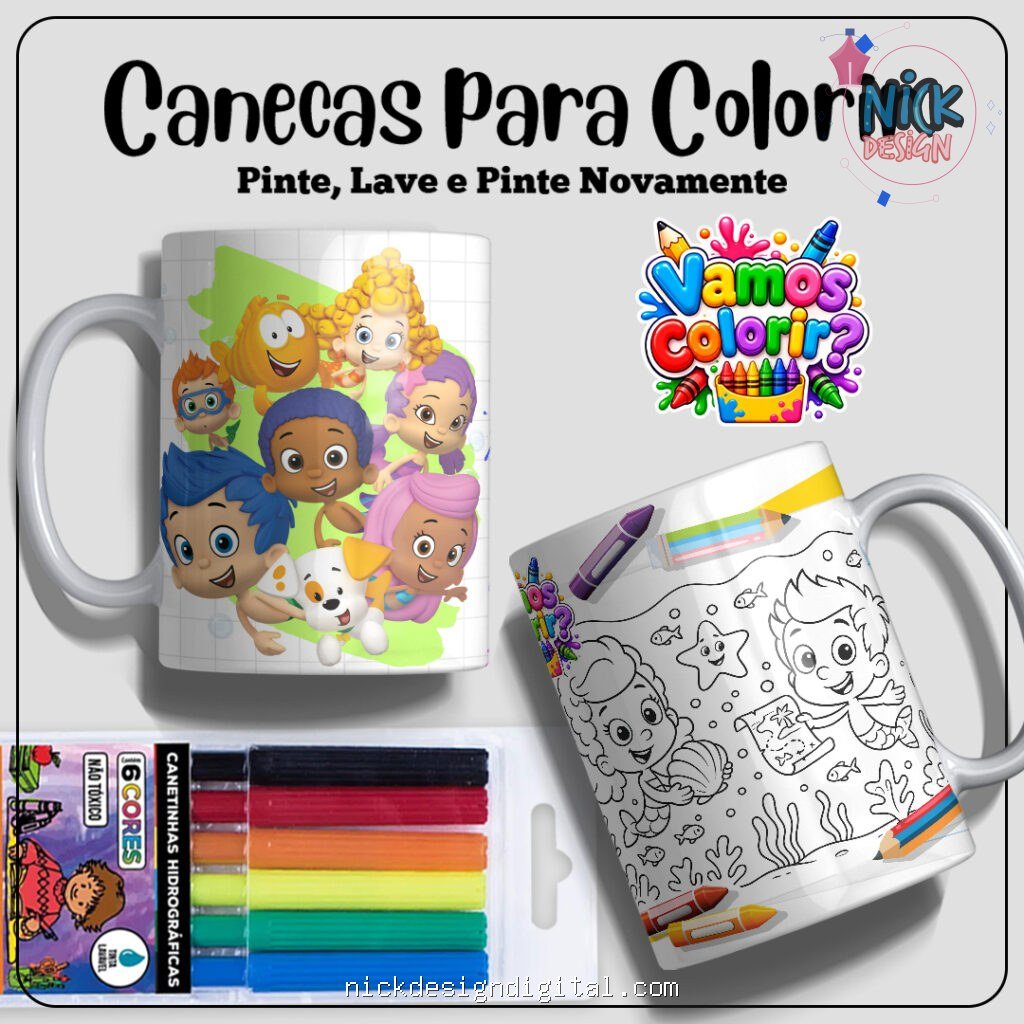 Coleção Dia das Crianças para colorir 2026 - Imagem 2