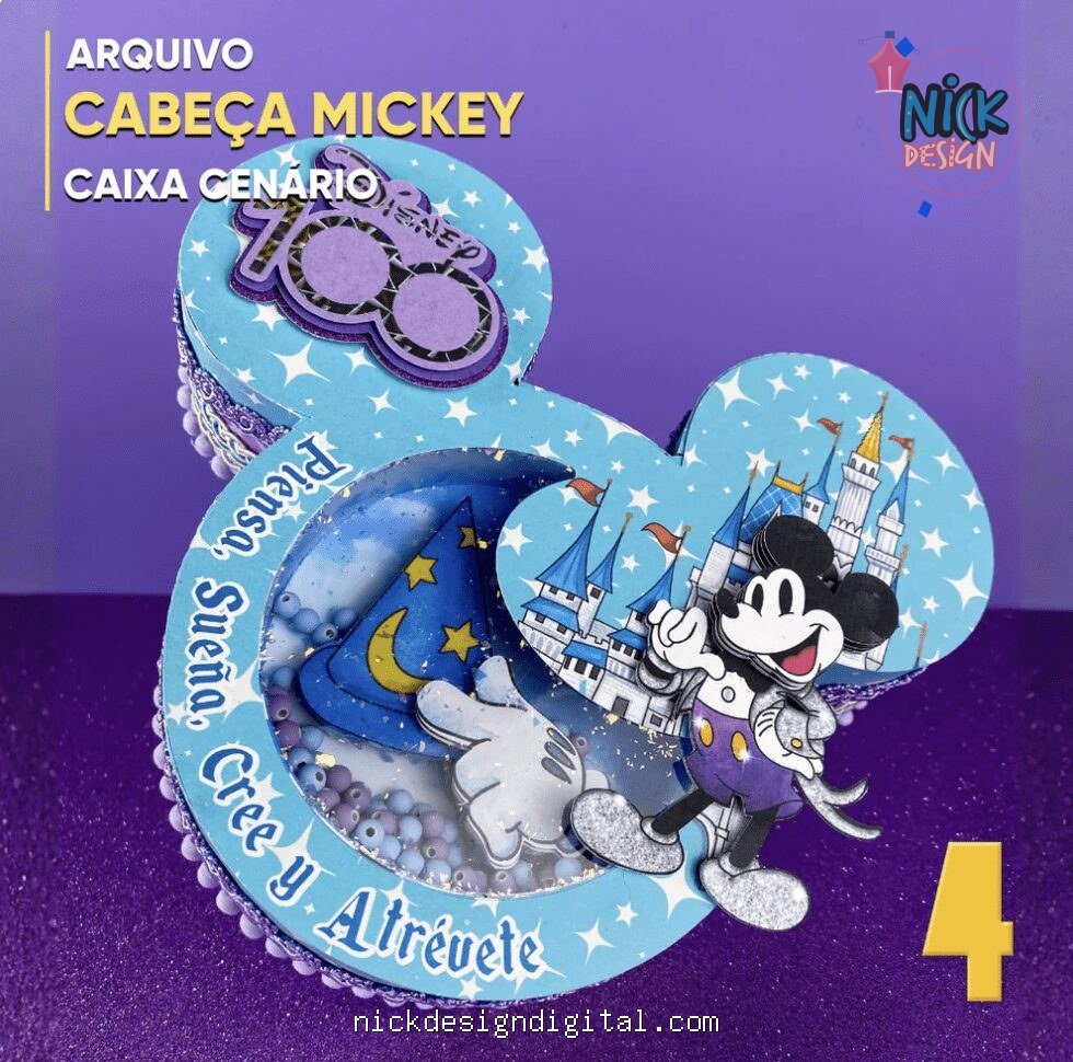 Caixa Cabeça Mickey - Imagem 1