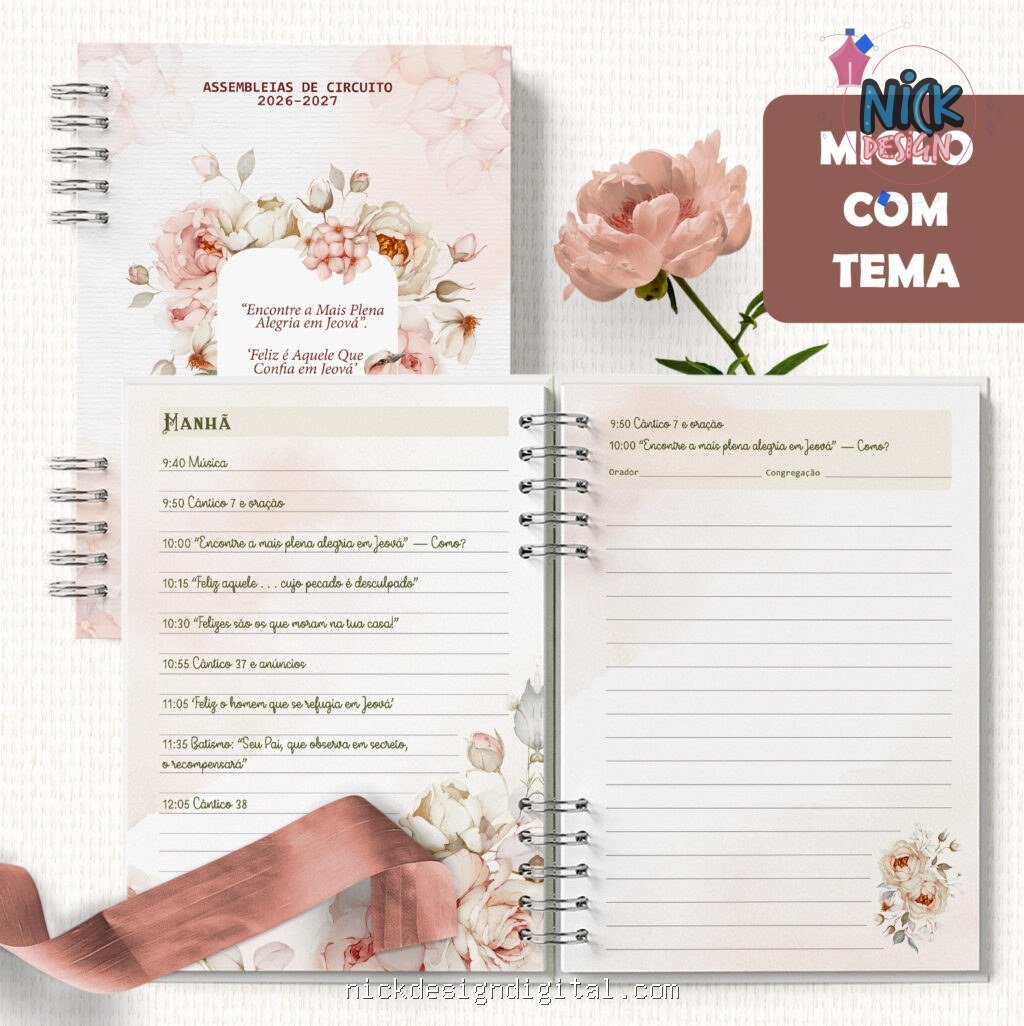 Caderno Assembleias Circuito 2026 e 2027 COM OS TEMAS (Bicho Papel) - Imagem 6