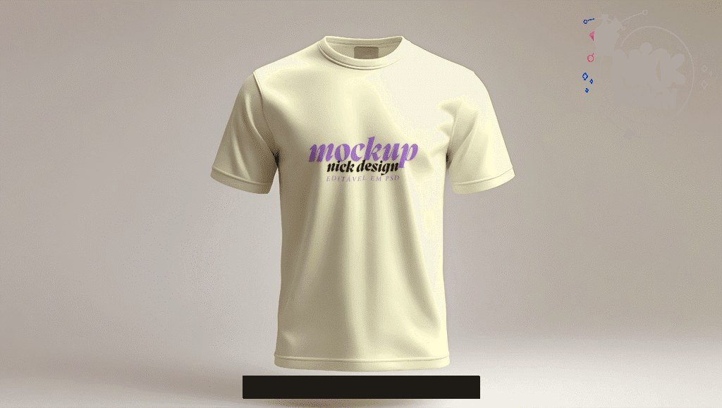 Mockup T-Shirt 3D (PSD) - Imagem 1