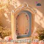 Oratório Delicado em Papel 3D | Arquivo de Corte SVG PDF DXF