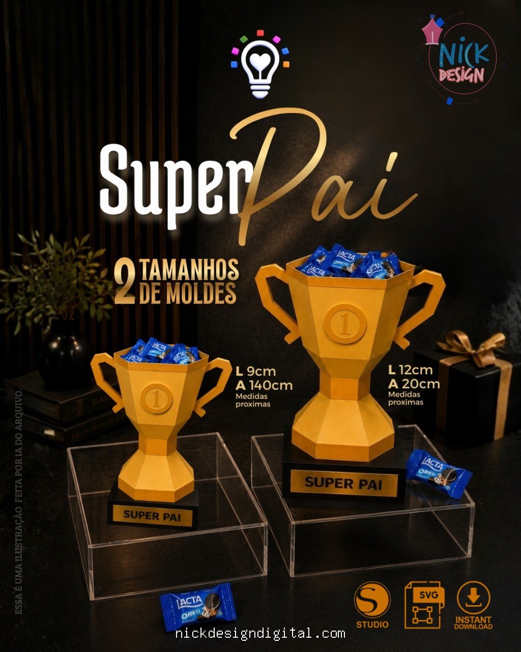 Molde Troféus - Dia dos Pais - Imagem 1