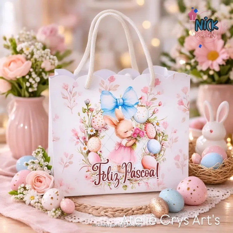 Sacolinhas Personalizadas Páscoa - Imagem 1