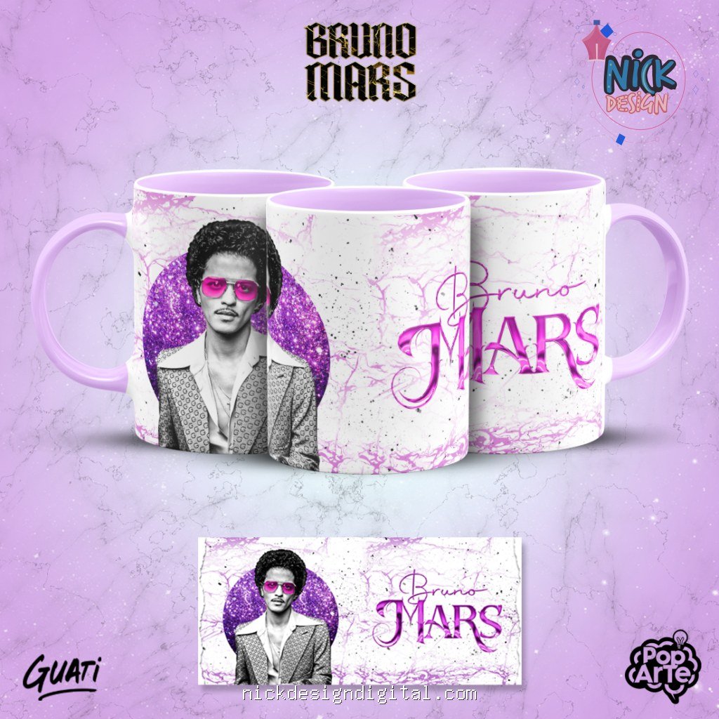 Bruno Mars - Artes para Canecas - Imagem 2