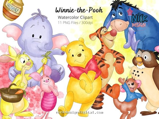 Ursinho Pooh - Kit Digital - Imagem 1
