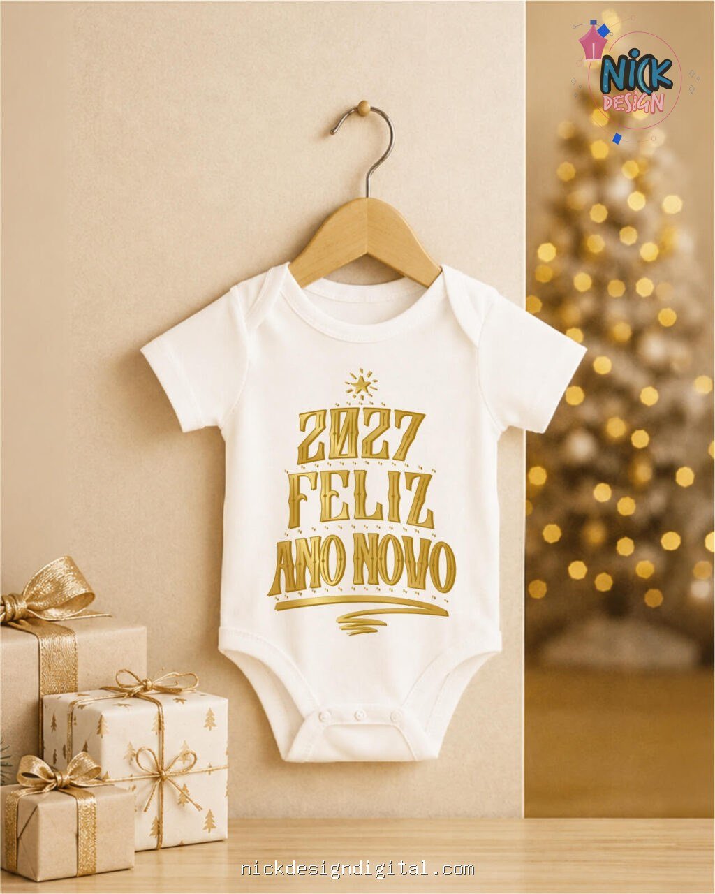 Ano Novo 2027 V5 - Artes Body Infantil - Imagem 9