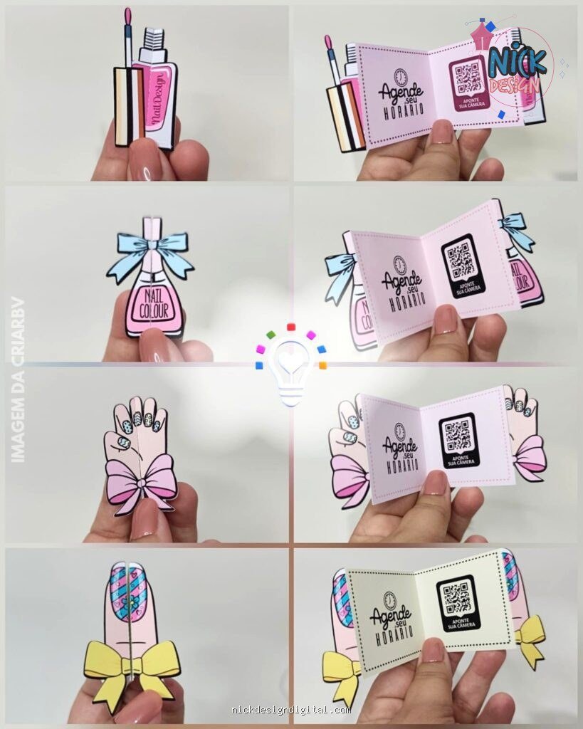 Cards Retrovisor Manicure/Nail Designer