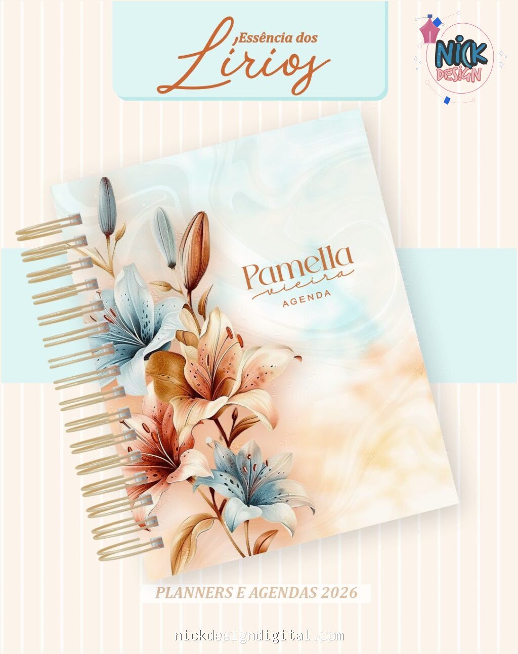 Essência dos Lírios - Agendas | Planners 2026 (Pamella) - Imagem 1