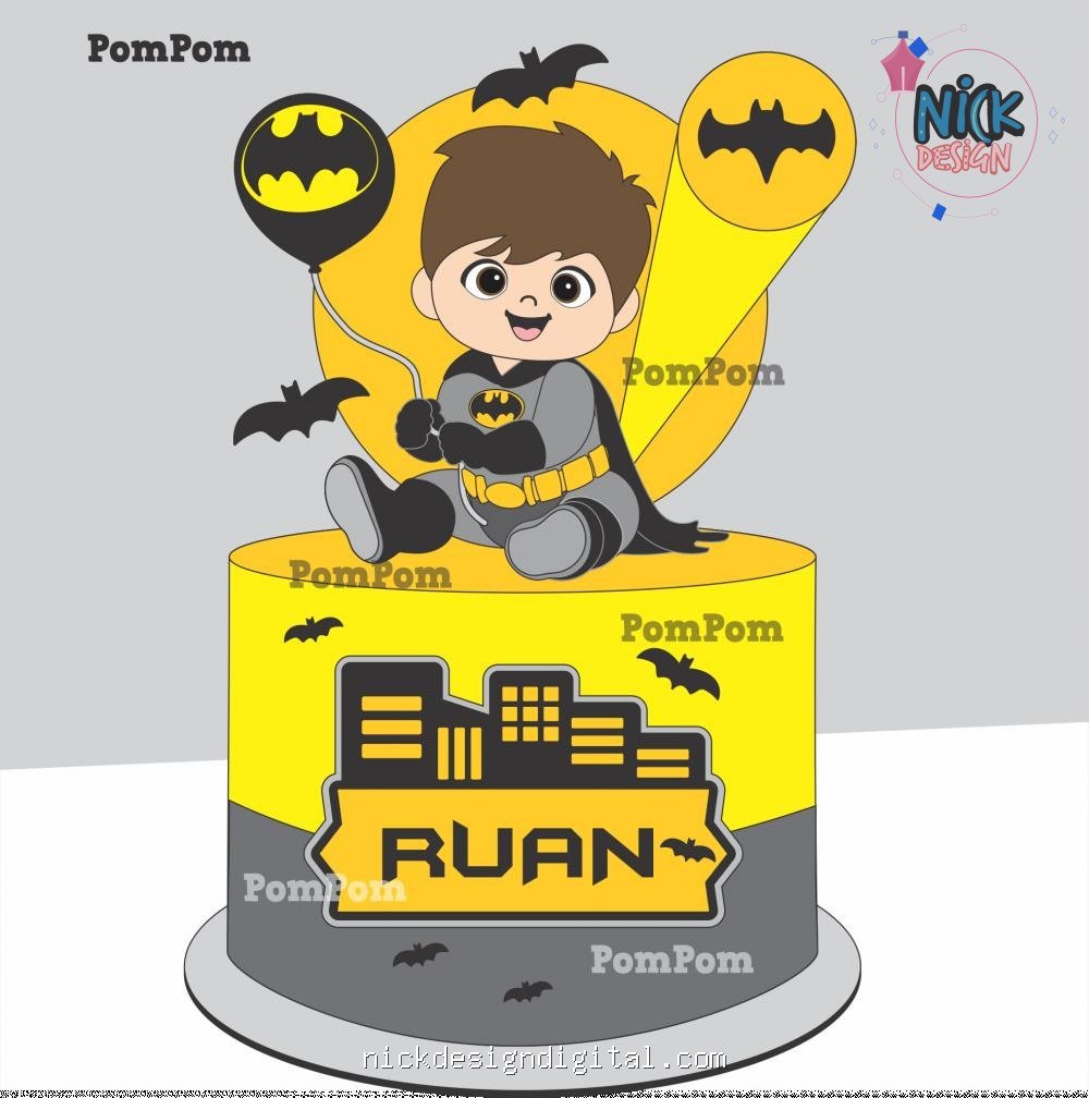 Batman - Topo de Bolo - Imagem 1