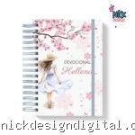 Devocional Mulher Virtuosa Floral - Editável no CANVA