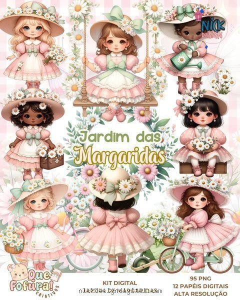 Jardim das Margaridas - Kit Digital - Imagem 1