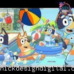 Bluey Pool Party - Kit Digital